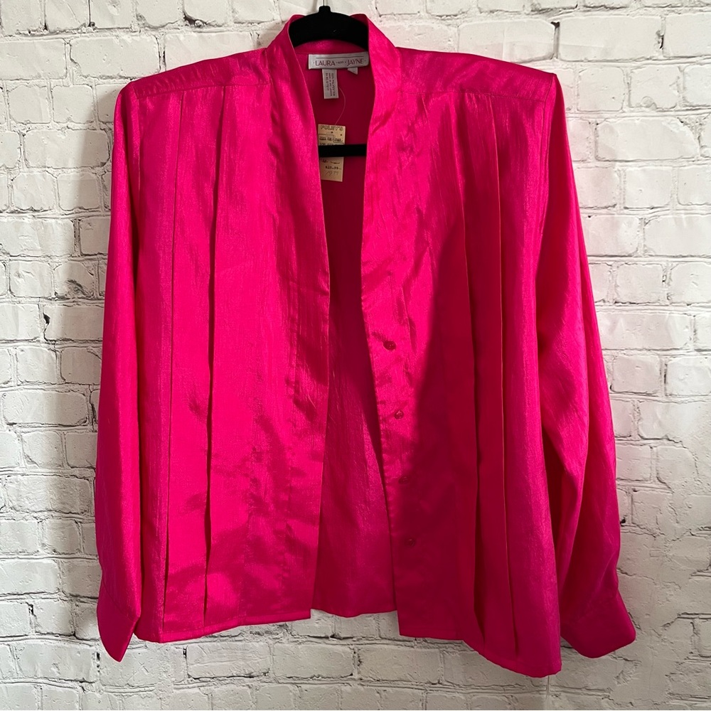 Vintage Laura & Jayne Barbie Pink Blouse